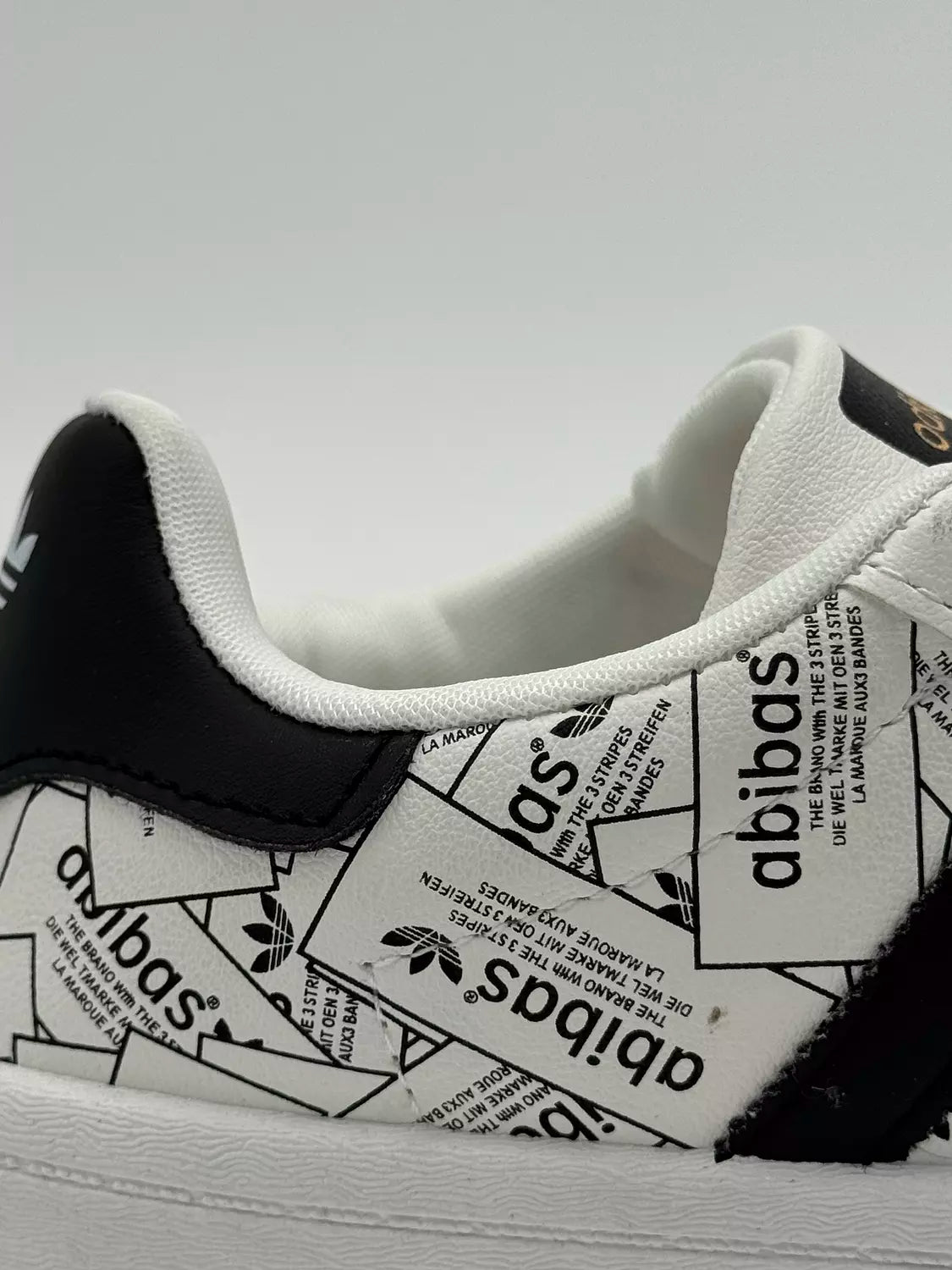 Adidas Super Star " label collage"