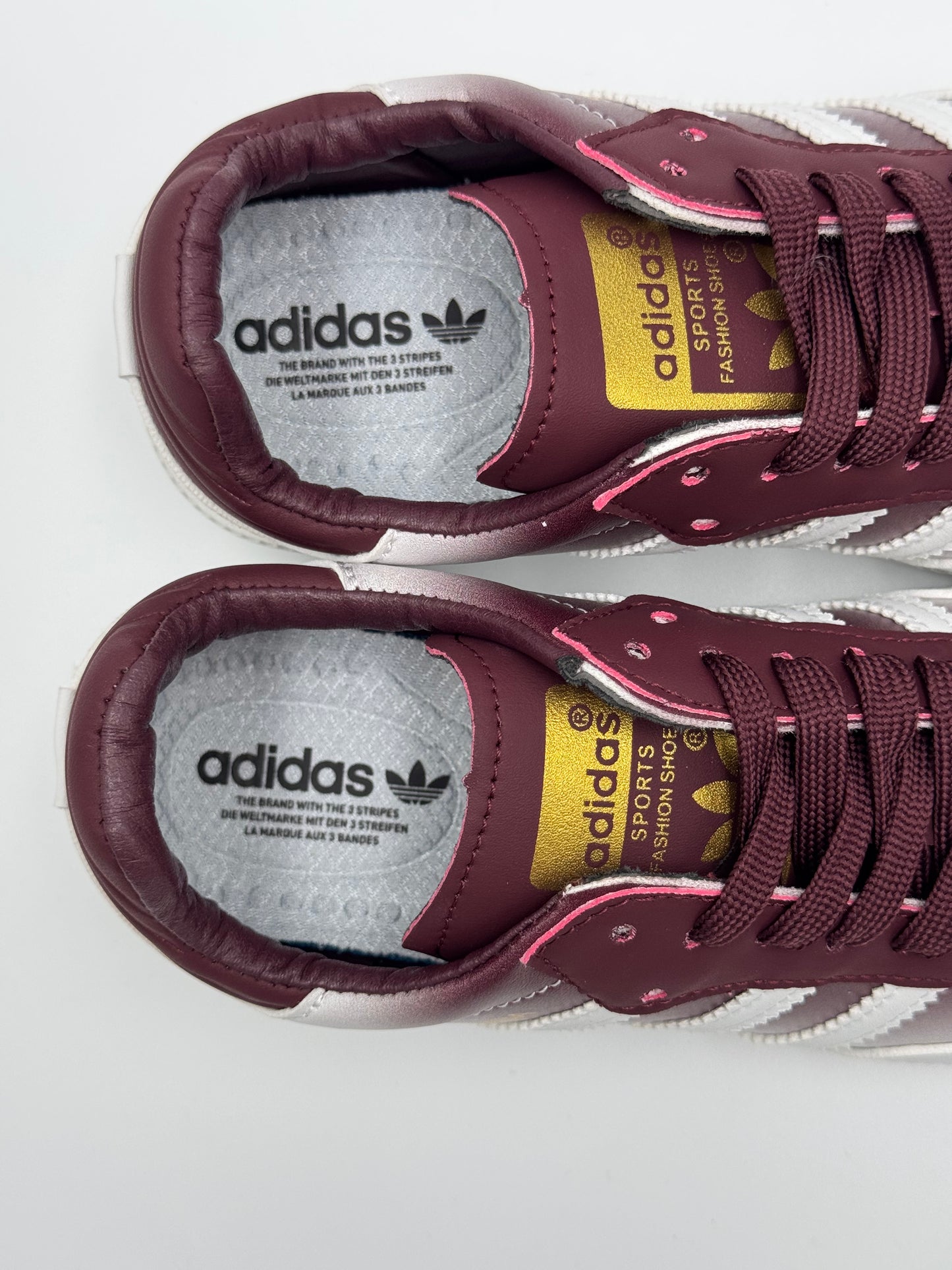Adidas Samba "burgundy fade"
