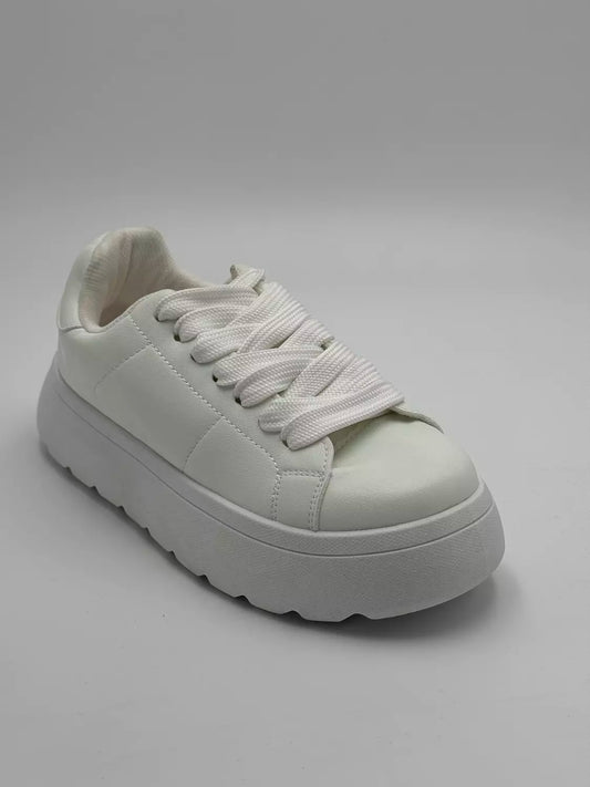 Zara chunky platform white
