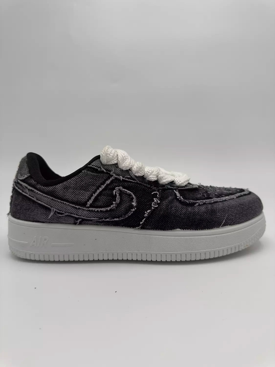 Nike Air Force1 "Full Black Denim"