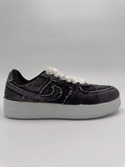 Nike Air Force1 "Full Black Denim"