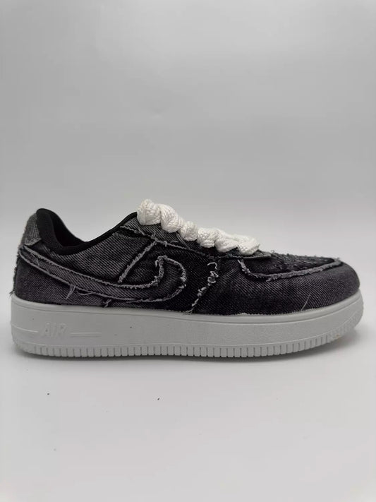Nike Air Force1 "Full Black Denim"