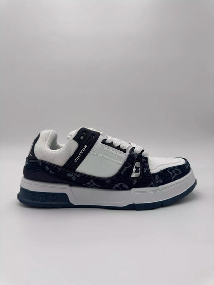 Louis Vuitton LV Trainer" dark blue monogram denim"