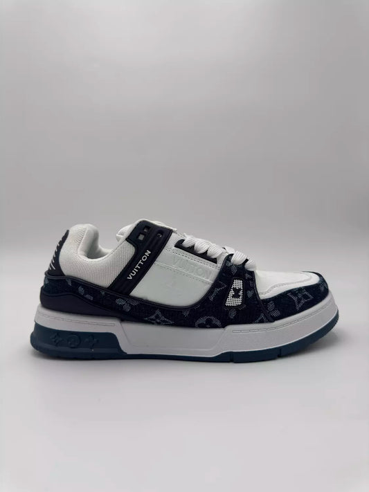 Louis Vuitton LV Trainer" dark blue monogram denim"