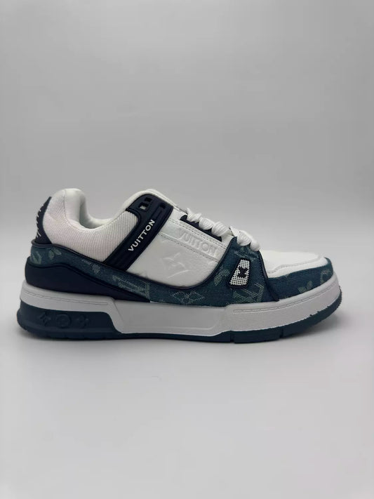 Louis Vuitton LV Trainer" monogram denim.B"