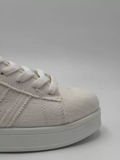 Adidas Superstar "denim textured white"