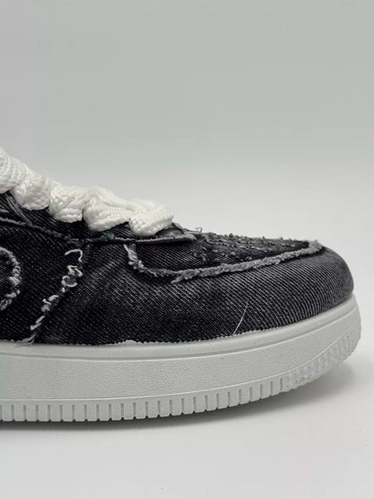 Nike Air Force1 "Full Black Denim"