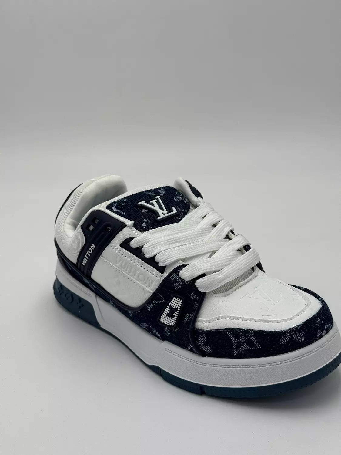 Louis Vuitton LV Trainer" dark blue monogram denim"