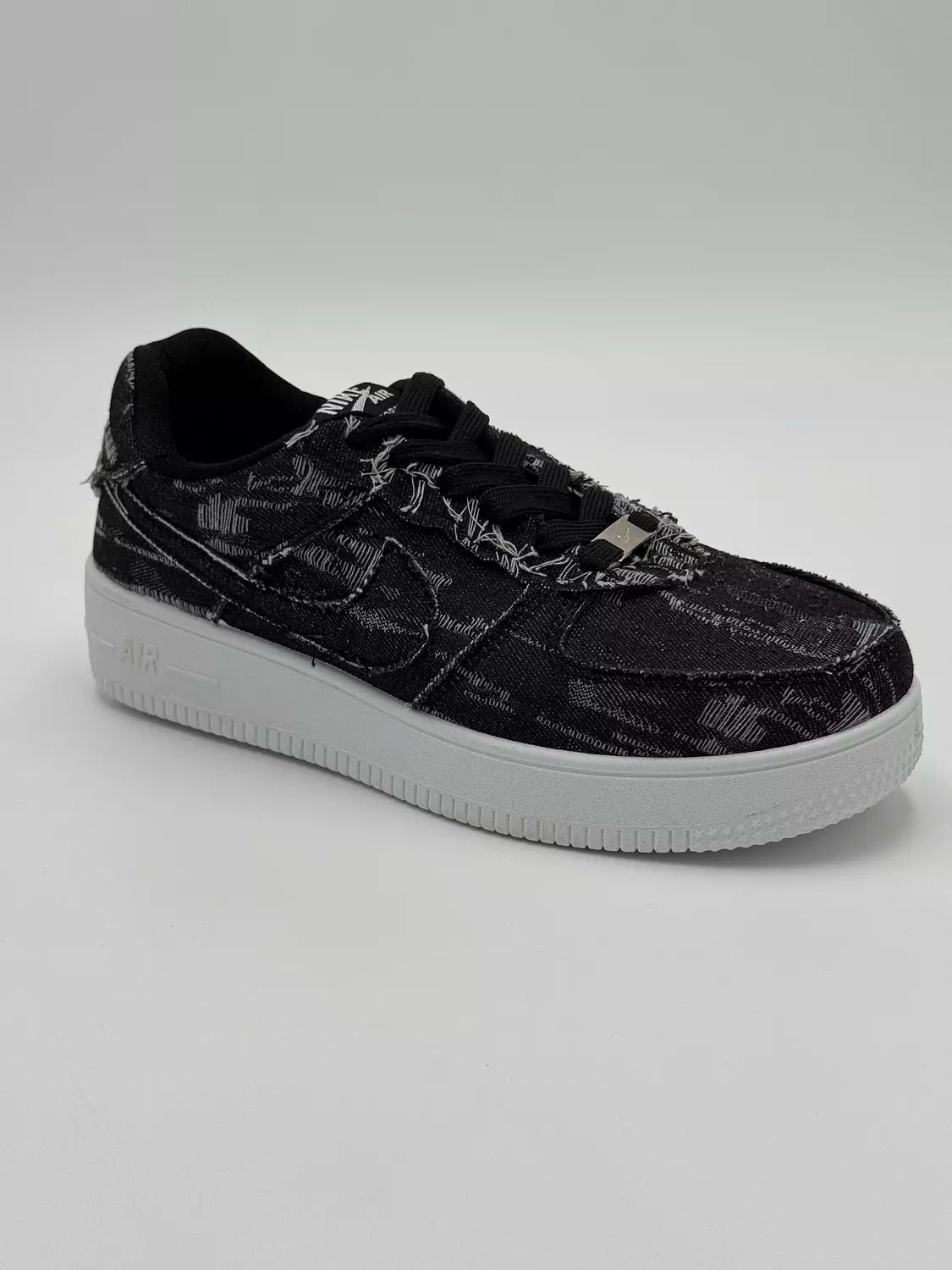 Nike Air Force1 "Black& Grey Denim"