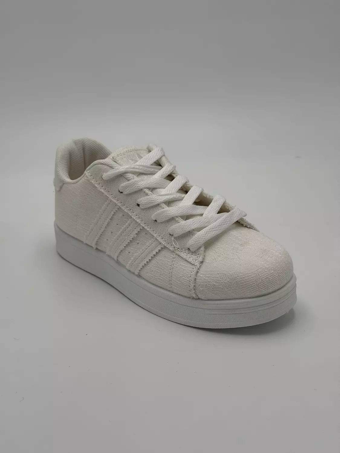Adidas Superstar "denim textured white"