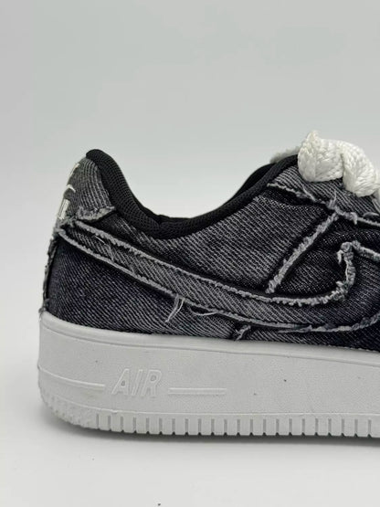 Nike Air Force1 "Full Black Denim"