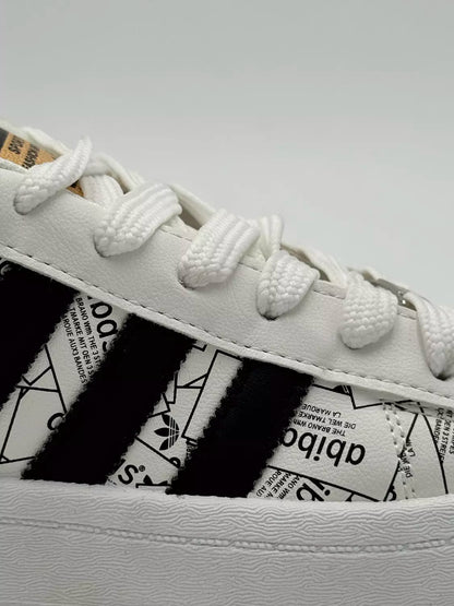 Adidas Super Star " label collage"