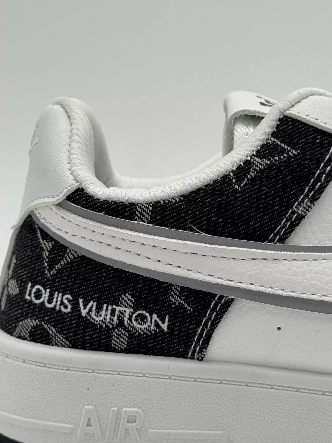 Louis Vuitton x Nike Air Force "Black Denim"