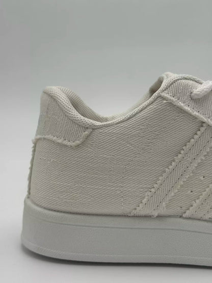 Adidas Superstar "denim textured white"