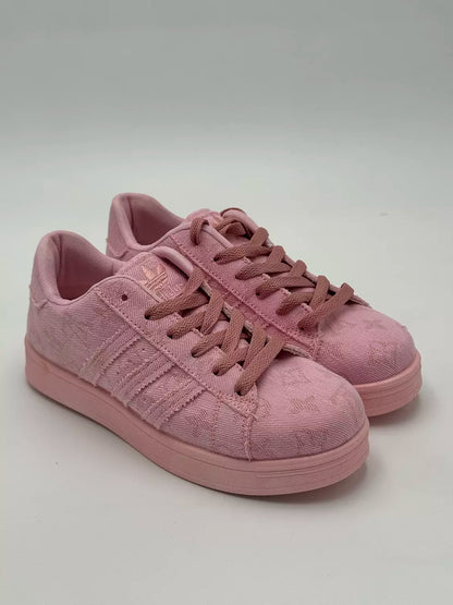 Adidas Superstar "denim textured pink"