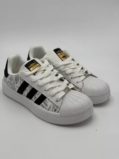Adidas Super Star " label collage"