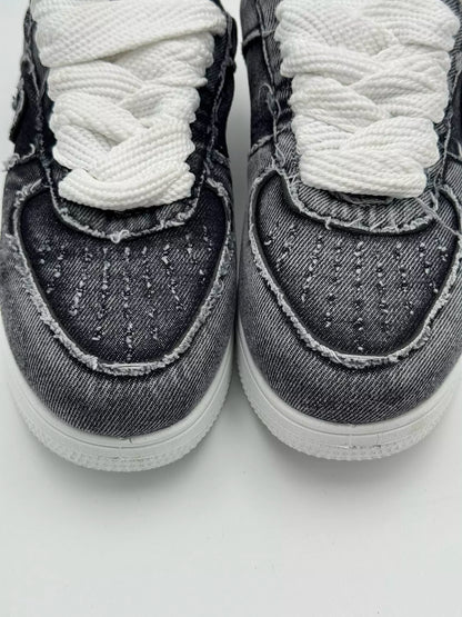 Nike Air Force1 "Full Black Denim"
