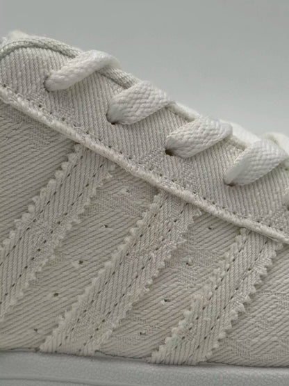Adidas Superstar "denim textured white"