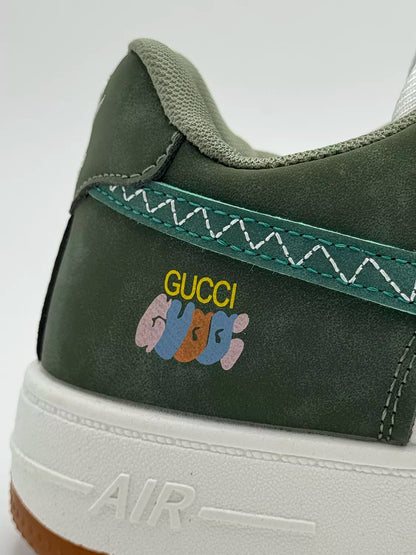 Nike AIr Force X Gucci "green"