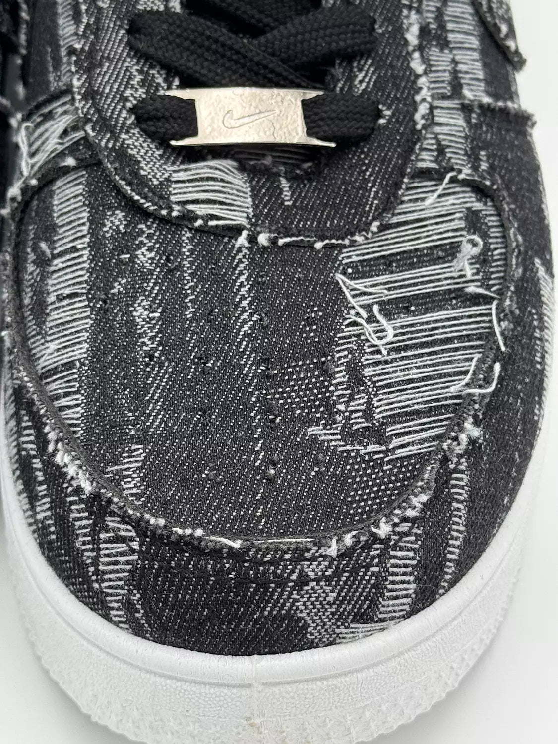 Nike Air Force1 "Black& Grey Denim"