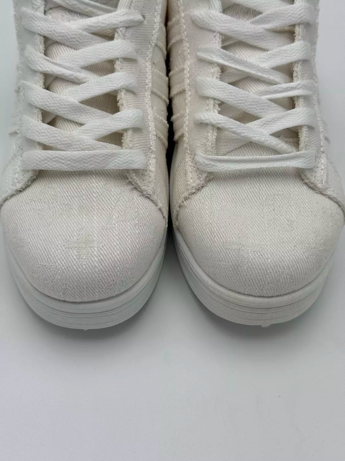 Adidas Superstar "denim textured white"