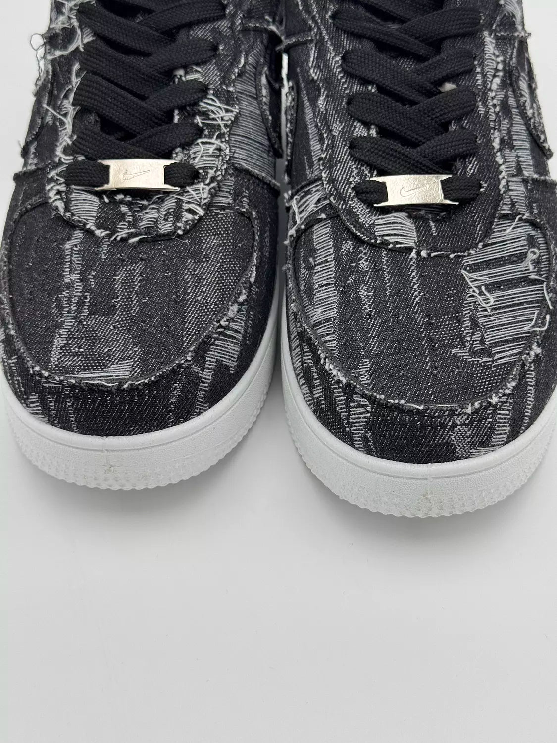 Nike Air Force1 "Black& Grey Denim"