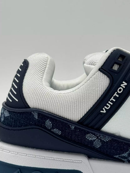 Louis Vuitton LV Trainer" dark blue monogram denim"