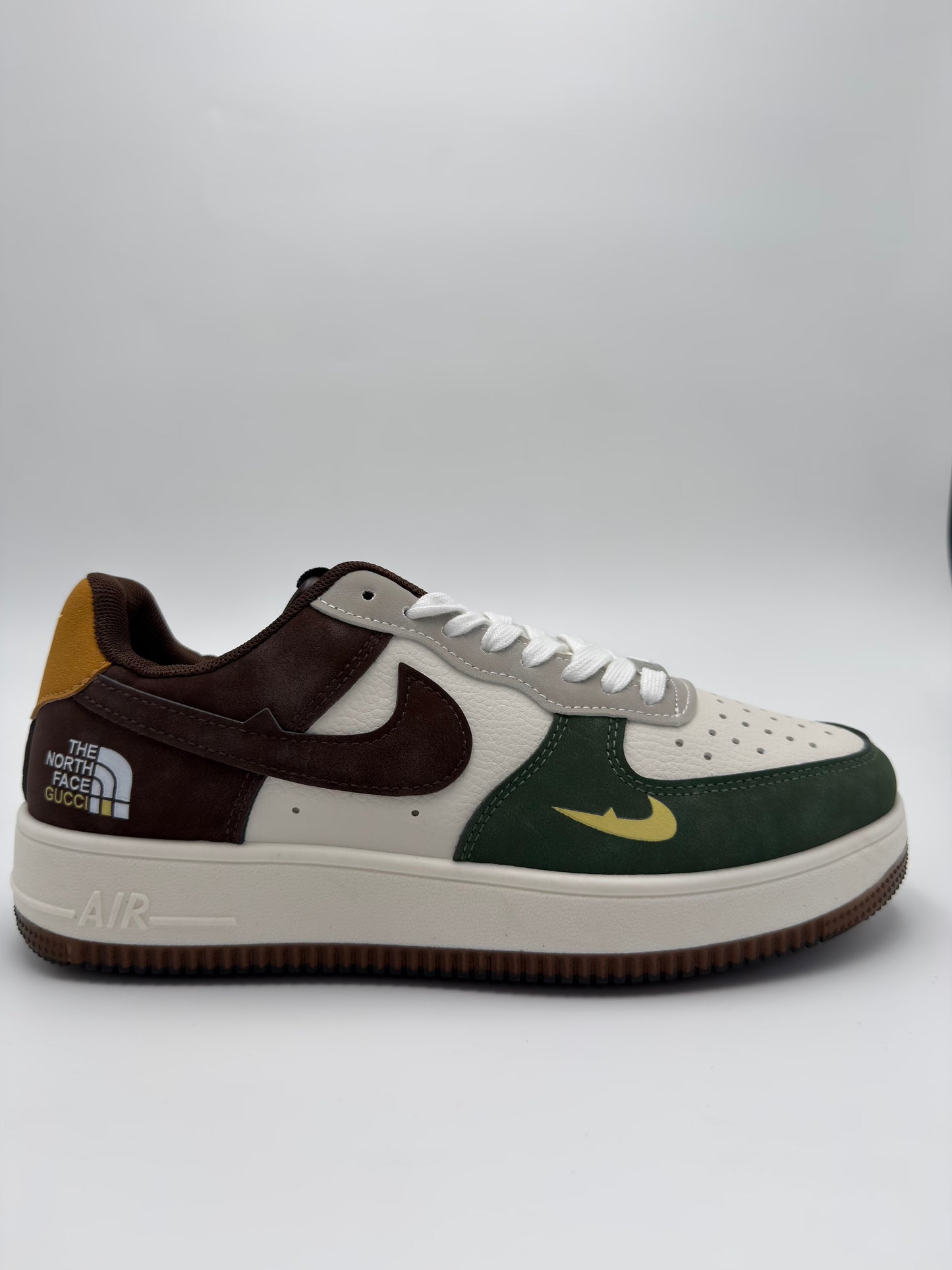 Nike AIr Force X North Face X Gucci "Green X Brown"