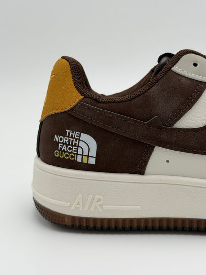 Nike AIr Force X North Face X Gucci "Green X Brown"