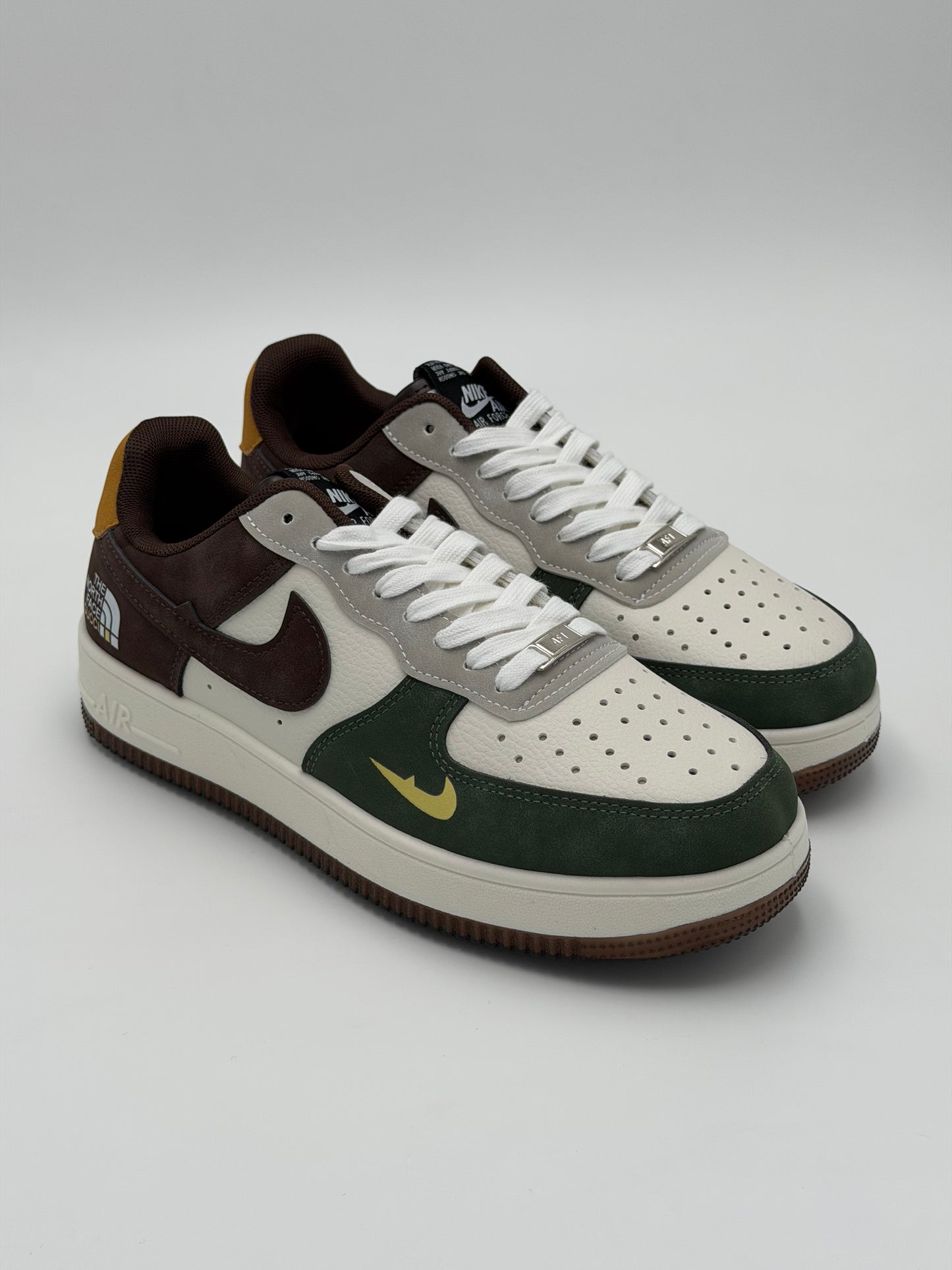 Nike AIr Force X North Face X Gucci "Green X Brown"
