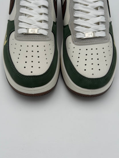Nike AIr Force X North Face X Gucci "Green X Brown"