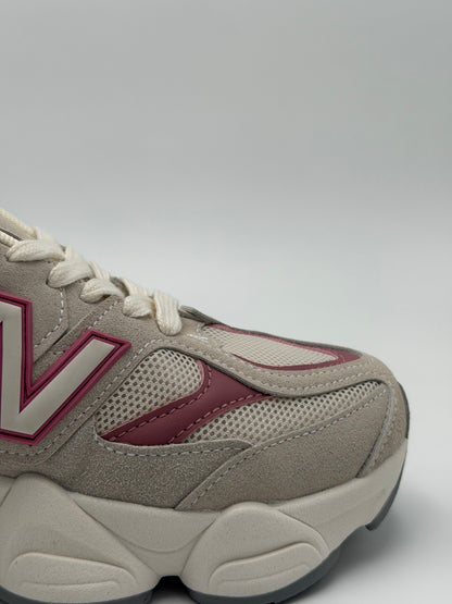 New Balance 9060 "light beige& burgundy colorway"