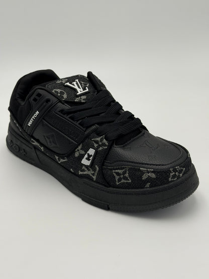 Louis Vuitton LV Trainer "Black Damier denim" (sp)