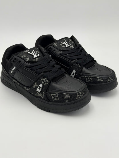 Louis Vuitton LV Trainer "Black Damier denim" (sp)