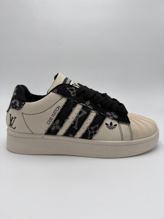 Adidas Superstar x Louis Vuitton "beige&black"