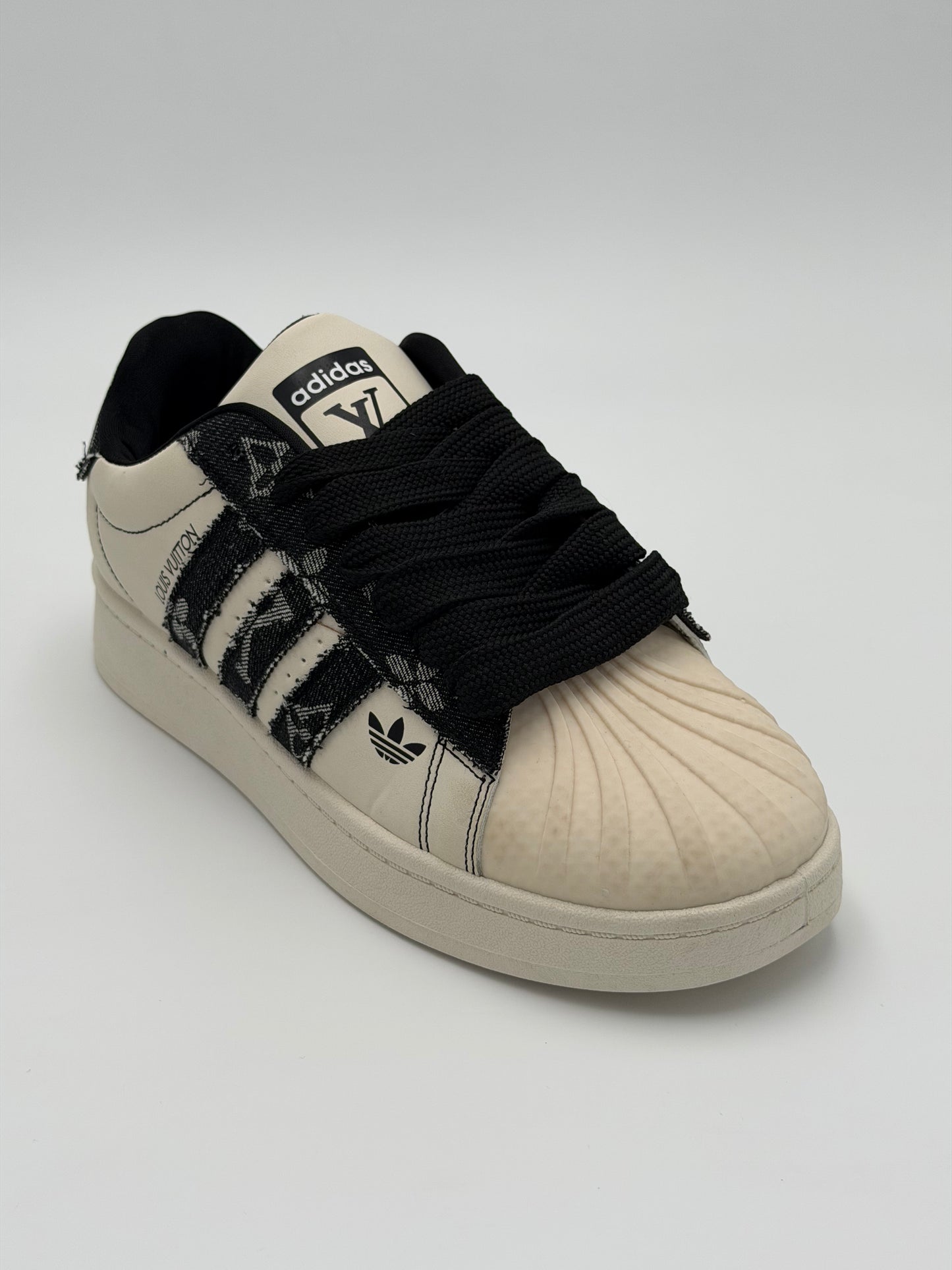 Adidas Superstar x Louis Vuitton "beige&black"