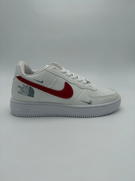 Nike AIr Force X North Face "red swoosh"