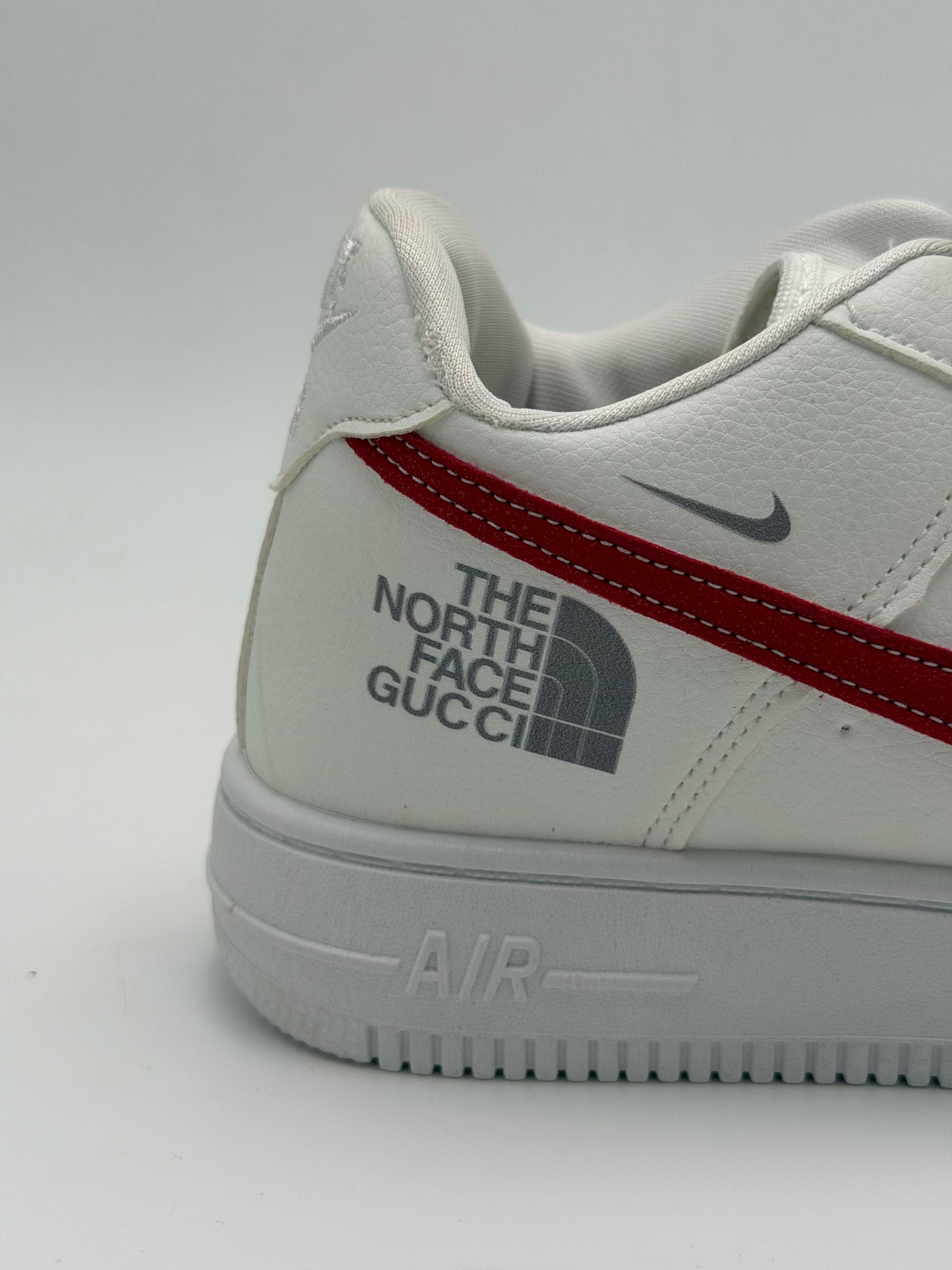 Nike AIr Force X North Face "red swoosh"