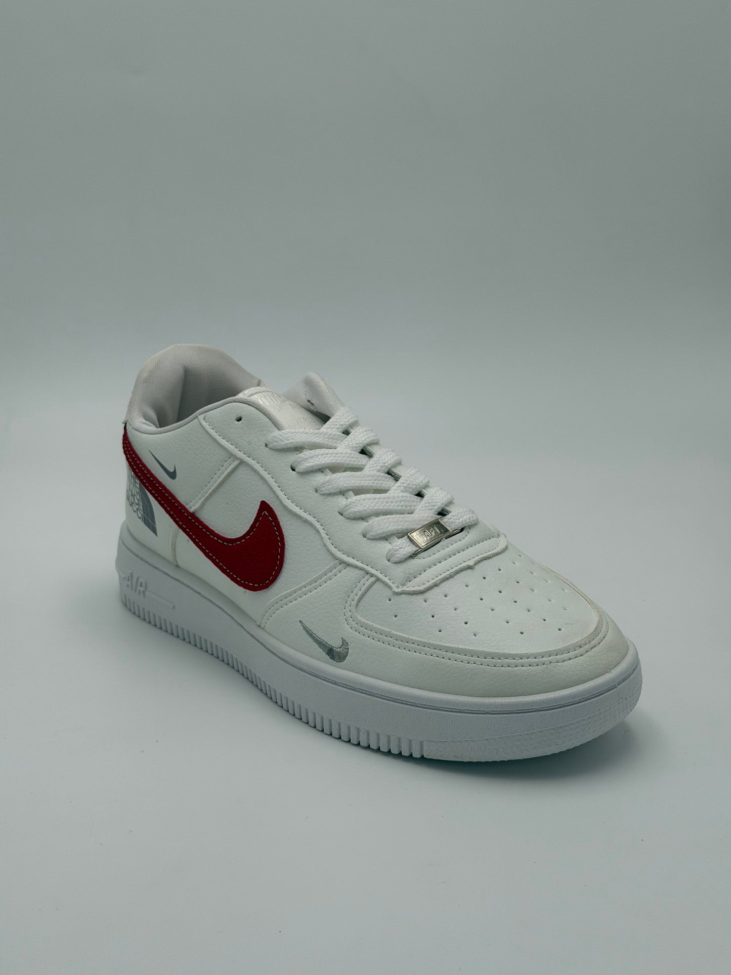 Nike AIr Force X North Face "red swoosh"