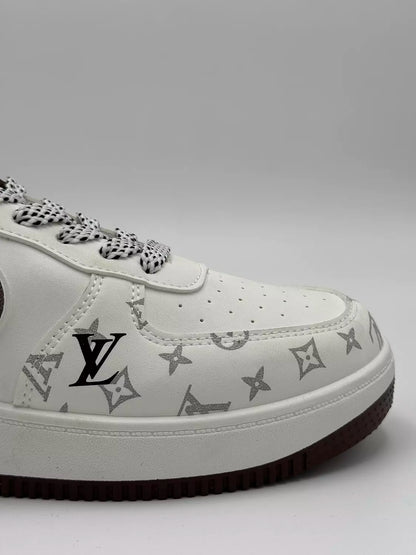 Louis Vuitton x Nike Air Force 1 Low (white and brown monogram)