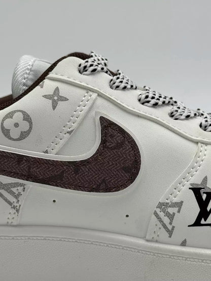 Louis Vuitton x Nike Air Force 1 Low (white and brown monogram)