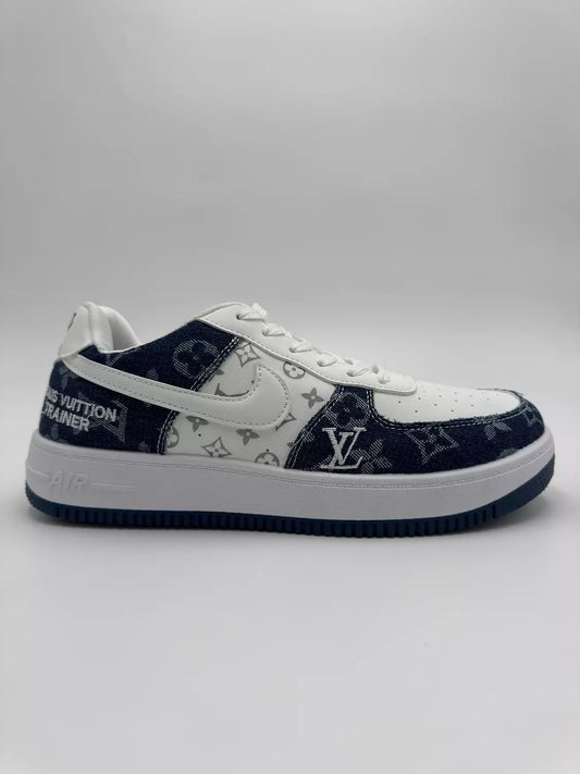 Louis Vuitton x Nike Air Force "navy tint"