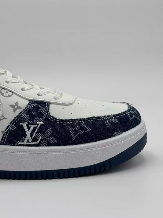 Louis Vuitton x Nike Air Force "navy tint"