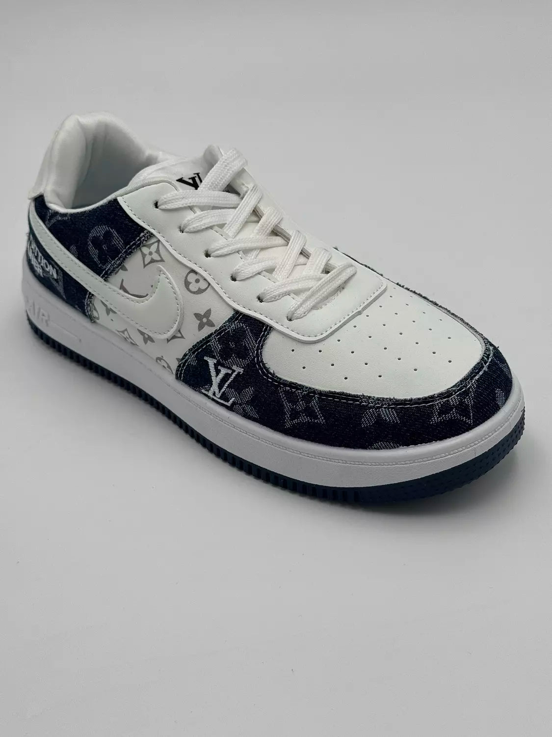 Louis Vuitton x Nike Air Force "navy tint"