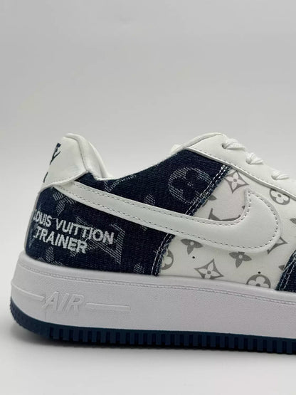 Louis Vuitton x Nike Air Force "navy tint"
