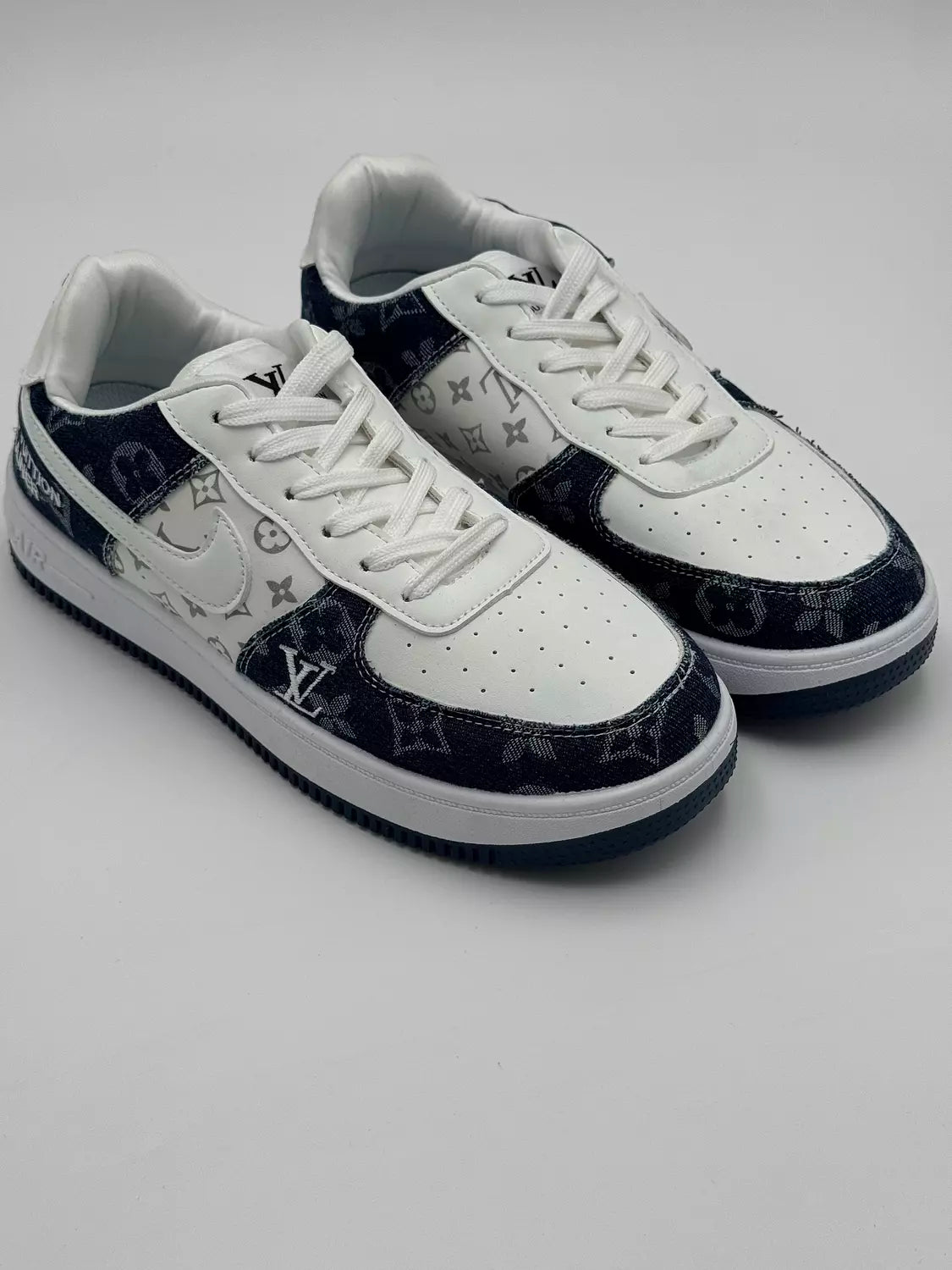 Louis Vuitton x Nike Air Force "navy tint"