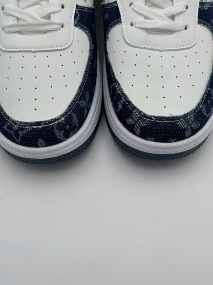 Louis Vuitton x Nike Air Force "navy tint"