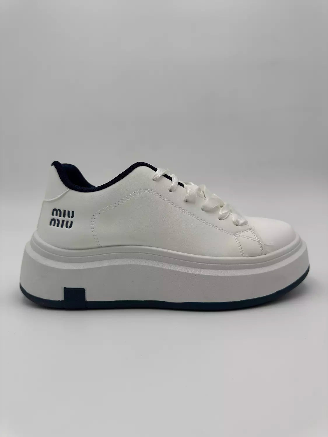 Miu Miu platform Navy blue accents