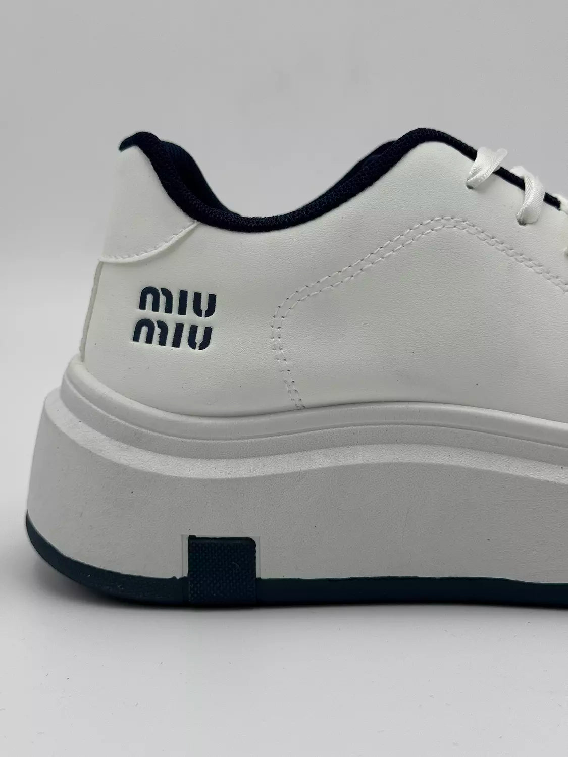 Miu Miu platform Navy blue accents