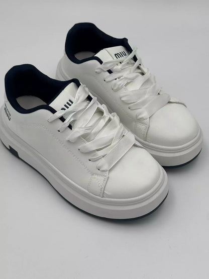 Miu Miu platform Navy blue accents